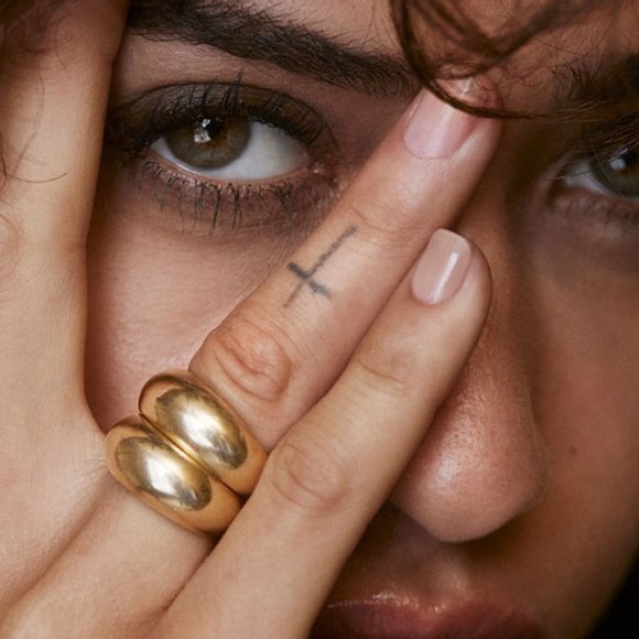 DOME RING- ANINE BING - SOLID 14K YELLOW GOLD - Picture 5 of 8